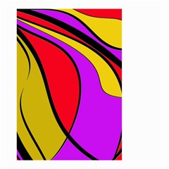 Colorful Lines Small Garden Flag (two Sides) by Valentinaart