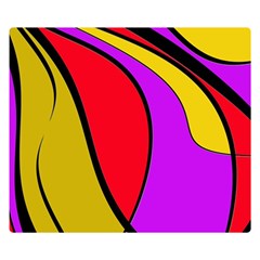 Colorful Lines Double Sided Flano Blanket (small)  by Valentinaart