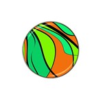 Green and orange Hat Clip Ball Marker (10 pack) Front