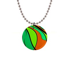 Green And Orange Button Necklaces by Valentinaart