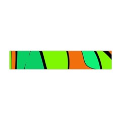 Green And Orange Flano Scarf (mini) by Valentinaart