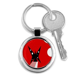 Black Butterfly  Key Chains (round)  by Valentinaart