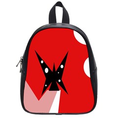 Black Butterfly  School Bags (small)  by Valentinaart