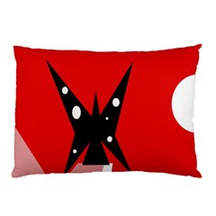 Black Butterfly  Pillow Case (two Sides) by Valentinaart