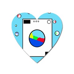 Washing Machine  Heart Magnet by Valentinaart