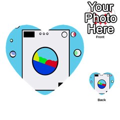 Washing Machine  Multi-purpose Cards (heart)  by Valentinaart