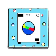 Washing Machine  Memory Card Reader (square) by Valentinaart