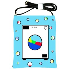 Washing Machine  Shoulder Sling Bags by Valentinaart