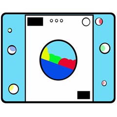 Washing Machine  Fleece Blanket (medium)  by Valentinaart