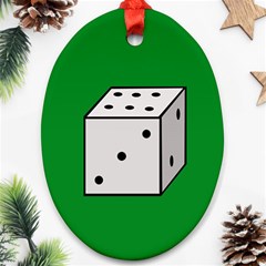 Dice  Ornament (oval)  by Valentinaart