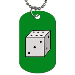 Dice  Dog Tag (two Sides) by Valentinaart