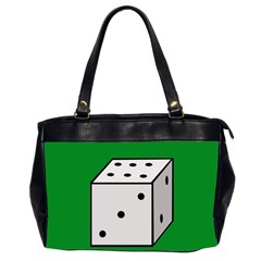 Dice  Office Handbags (2 Sides)  by Valentinaart