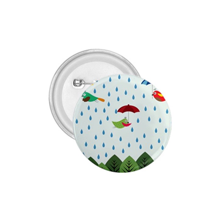 Birds in the rain 1.75  Buttons