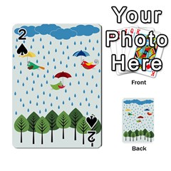 Birds In The Rain Playing Cards 54 Designs 