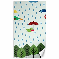 Birds In The Rain Canvas 40  X 72  