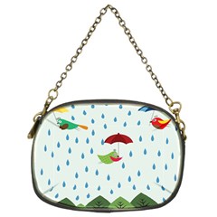 Birds In The Rain Chain Purses (two Sides)  by justynapszczolka