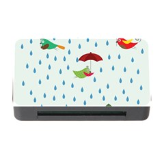 Birds In The Rain Memory Card Reader With Cf by justynapszczolka