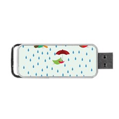 Birds In The Rain Portable Usb Flash (two Sides) by justynapszczolka