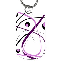 Pink Elegant Design Dog Tag (one Side) by Valentinaart