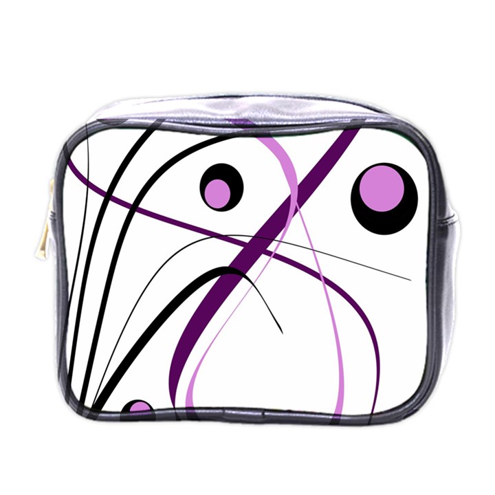 Pink elegant design Mini Toiletries Bags