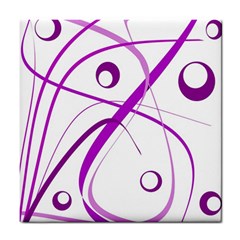 Purple Elegant Design Tile Coasters by Valentinaart