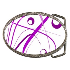 Purple Elegant Design Belt Buckles