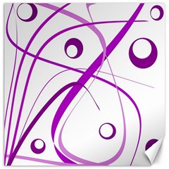 Purple Elegant Design Canvas 16  X 16   by Valentinaart