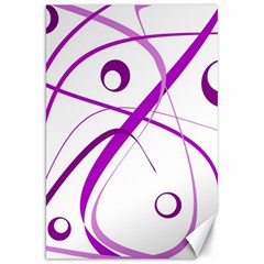 Purple Elegant Design Canvas 20  X 30   by Valentinaart