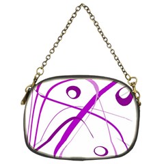 Purple Elegant Design Chain Purses (two Sides)  by Valentinaart