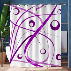 Purple Elegant Design Shower Curtain 60  X 72  (medium)  by Valentinaart