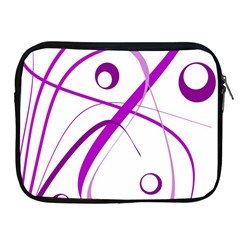 Purple Elegant Design Apple Ipad 2/3/4 Zipper Cases by Valentinaart