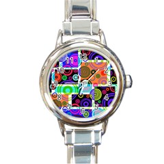 Pizap Com14616118485632 Round Italian Charm Watch