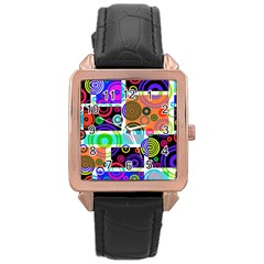 Pizap Com14616118485632 Rose Gold Leather Watch  by jpcool1979