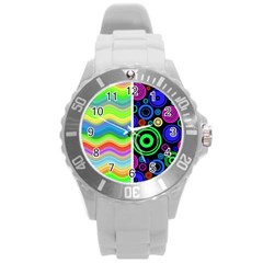 Pizap Com14604792917291 Round Plastic Sport Watch (l)