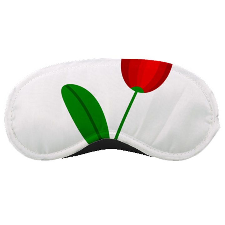 Red tulip and bee Sleeping Masks