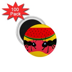 Ants And Watermelon  1 75  Magnets (100 Pack)  by Valentinaart