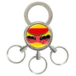 Ants and watermelon  3-Ring Key Chains Front