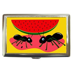 Ants And Watermelon  Cigarette Money Cases by Valentinaart