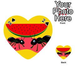 Ants And Watermelon  Playing Cards 54 (heart) 