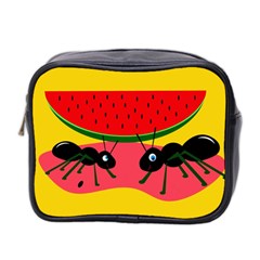 Ants And Watermelon  Mini Toiletries Bag 2-side by Valentinaart