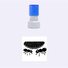 Ants And Watermelon  Rubber Round Stamps (small) by Valentinaart