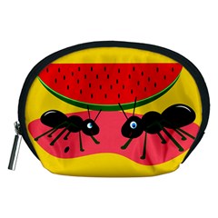 Ants And Watermelon  Accessory Pouches (medium)  by Valentinaart