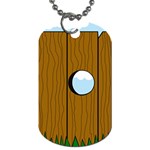 Over the fence  Dog Tag (One Side) Front