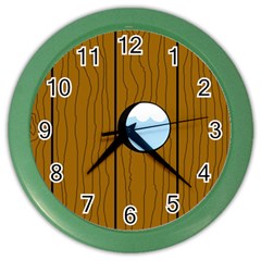 Over The Fence  Color Wall Clocks by Valentinaart