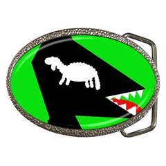 Wolf And Sheep Belt Buckles