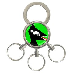 Wolf And Sheep 3-ring Key Chains by Valentinaart