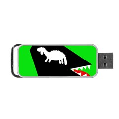 Wolf And Sheep Portable Usb Flash (one Side) by Valentinaart