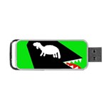 Wolf and sheep Portable USB Flash (Two Sides) Back