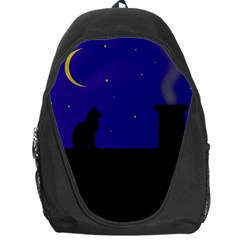 Cat On The Roof  Backpack Bag by Valentinaart