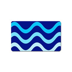 Blue Waves  Magnet (name Card) by Valentinaart